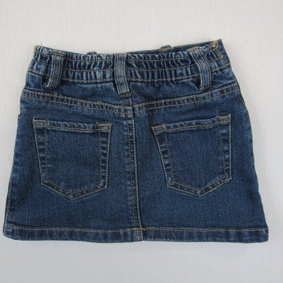 The Children's Place Denim Skort Toddler Girl's Size 4T Snap Button Closure - Picture 3 of 7